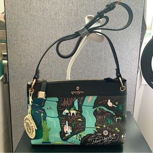 Spartina 44ew York City / New Jersey graphic print cross nwt